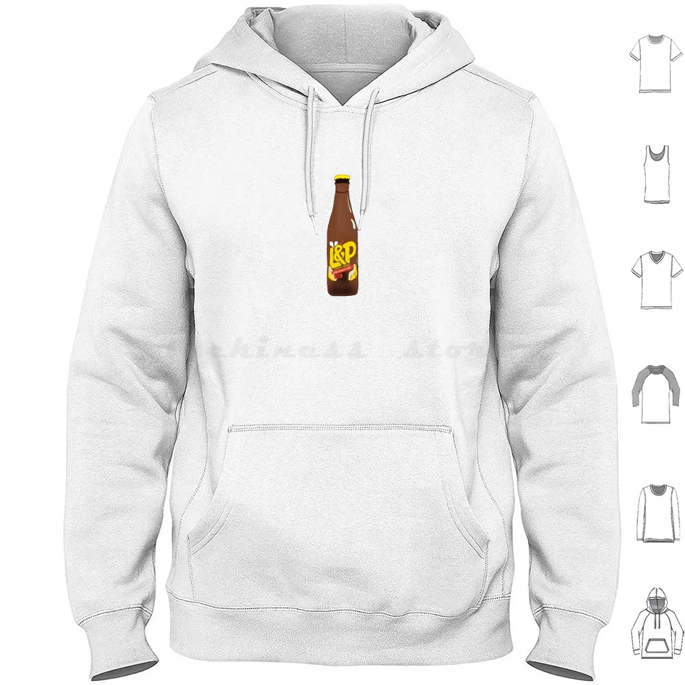 Lemon And Paeroa L&P New Zealand Kiwi Soda Hoodies Long Sleeve Lemon And Paeroa Lemon Paeroa L P Lemonade Kiwiana Kiwi