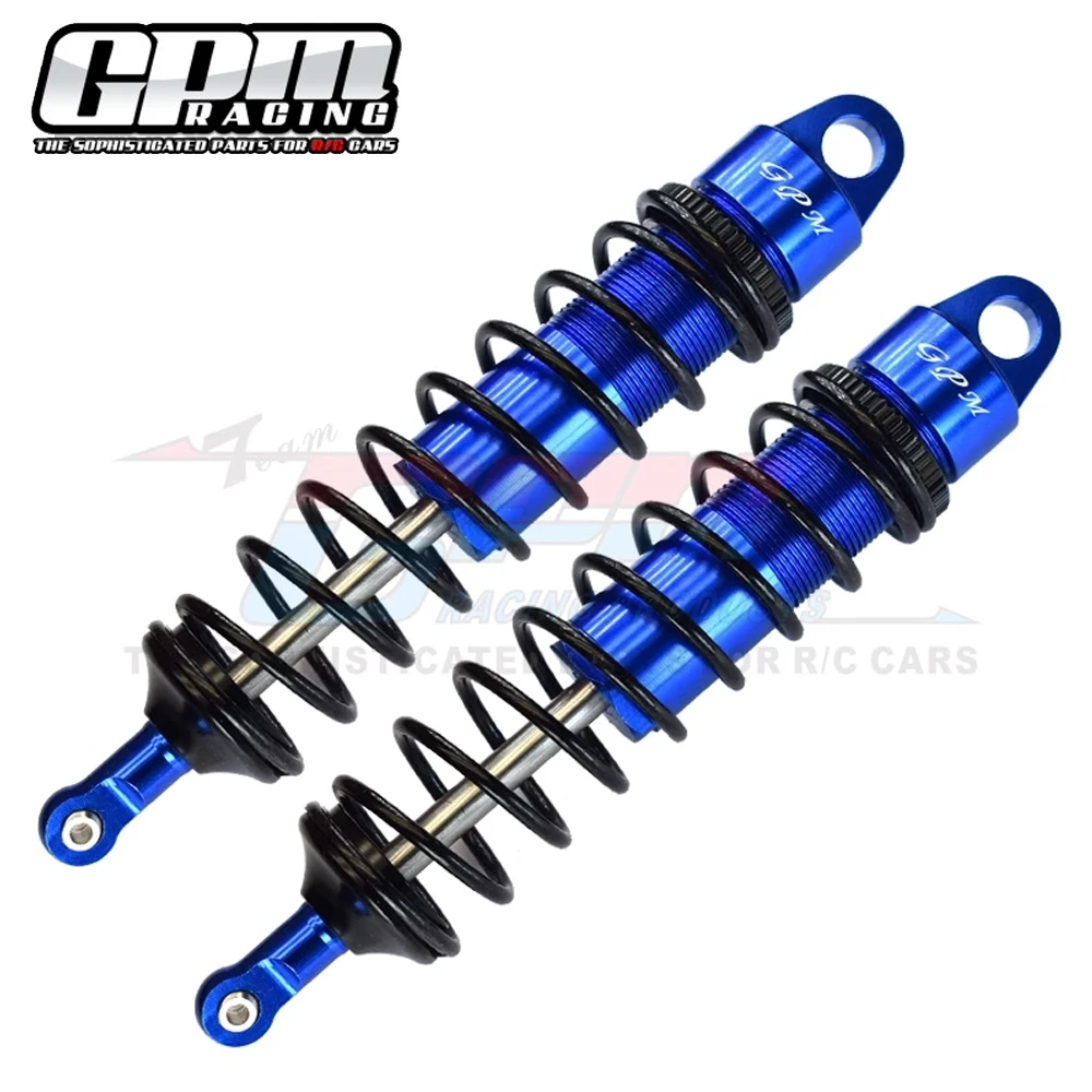 GPM Metal Aluminum Alloy 143mm Rear Shock Absorber 9661 for Traxxas 1/8 Sledge 4WD Monster Truck 95076-4 RC Cars Upgrade Parts