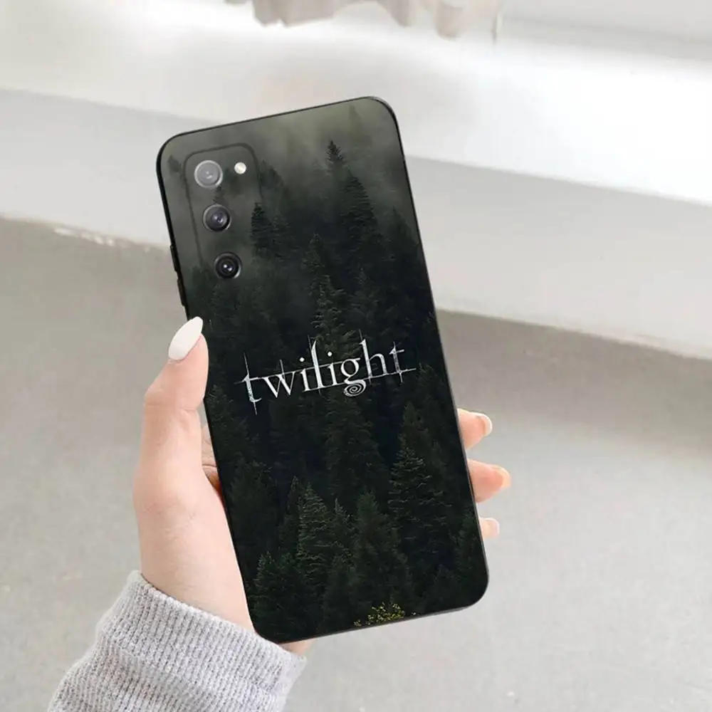 حافظة هاتف T-Twilight TV S-Series لهاتف سامسونج S 25,24,23,22,30,21,10,9,Ultra,Plus,Lite,FE,4,5G حافظة سوداء ناعمة #2