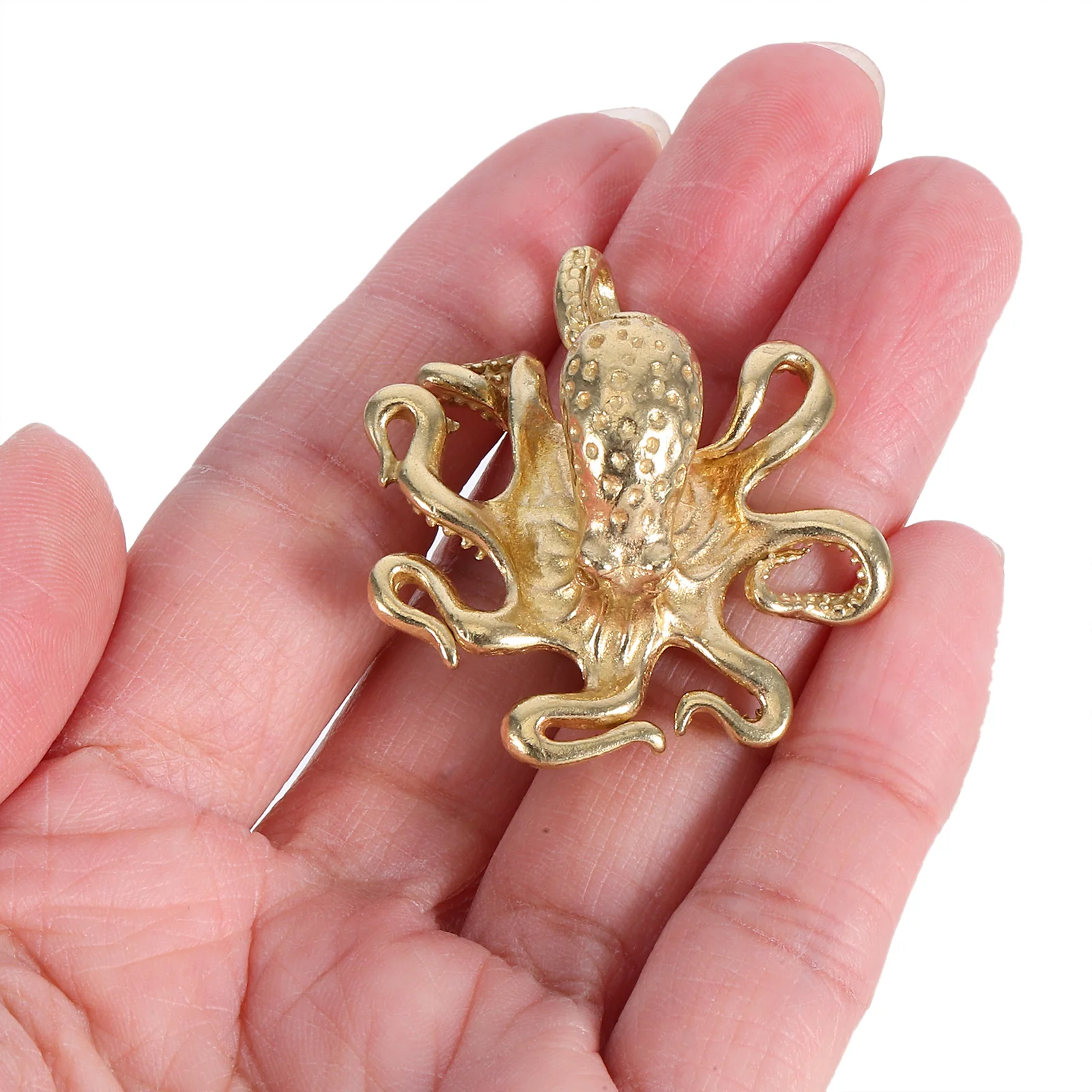 

Octopus Drawer Knobs Sea Animal Pulls Vintage Brass Cabinet Handles Home Decoration Practical Material Durable Easy Installation