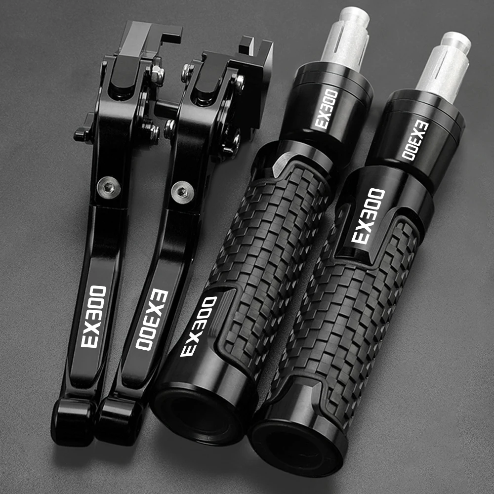 

For KAWASAKI EX300 EX 300 2013-2018 2017 2016 2015 2014 Motorcycle Accessory Adjustable Brake Clutch Lever Handle Hand Grips End