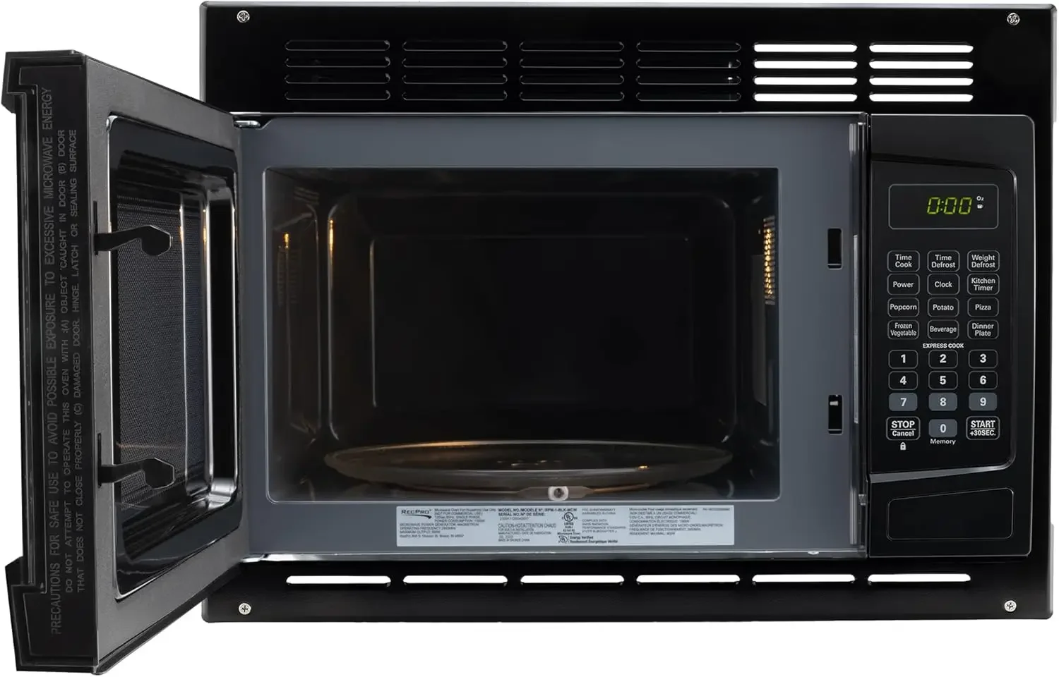 Microwave with Trim Kit | 1.0 Cu. Ft. | 900W | Direct replacement for Greystone and High Pointe (Black)