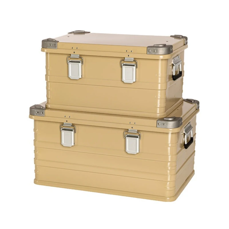 

Aluminum-magnesium alloy outdoor aluminum box camping storage large capacity car camping box tool storage