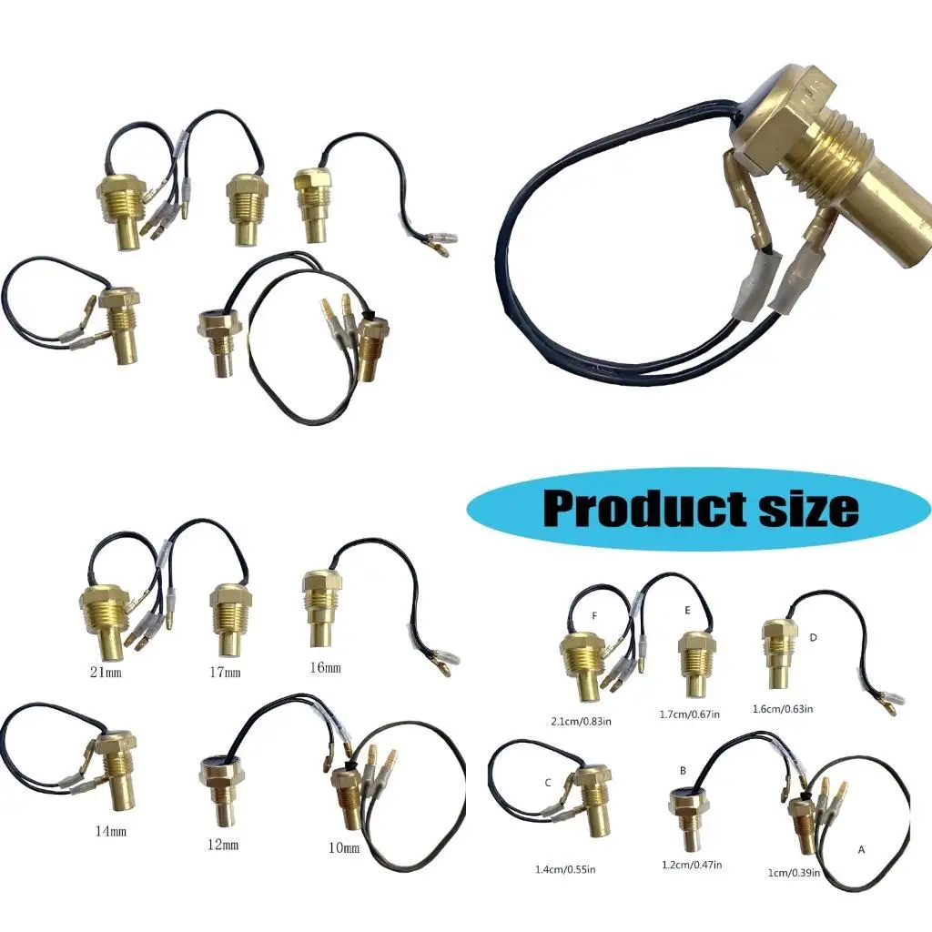 Engine Coolant Temperature Metal Housing 12V/24V Water Temperature