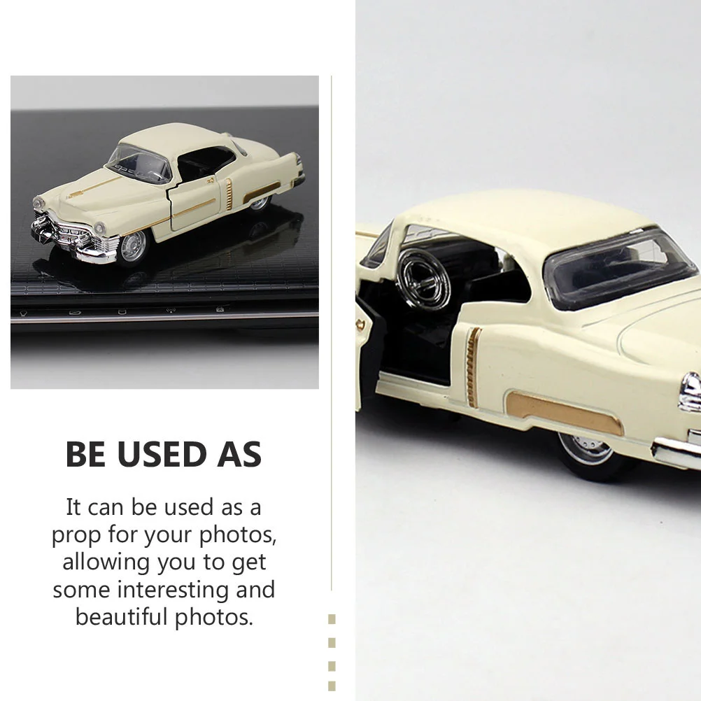 Diecast Cars Model Alloy Classic Car Model Metal Vintage Tabletop Vehicles Figurine Old Fashioned Vehicles Decoration For Home