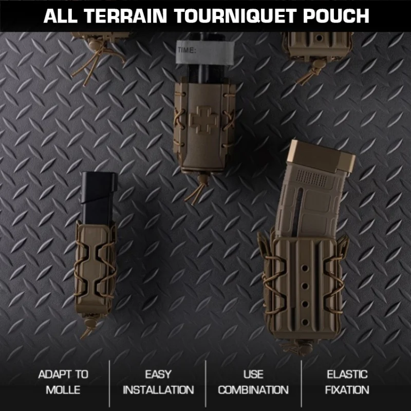 

Extreme Sports Medical Pouch | Quick-Release Tourniquet Holder | All-Terrain First Aid Holder