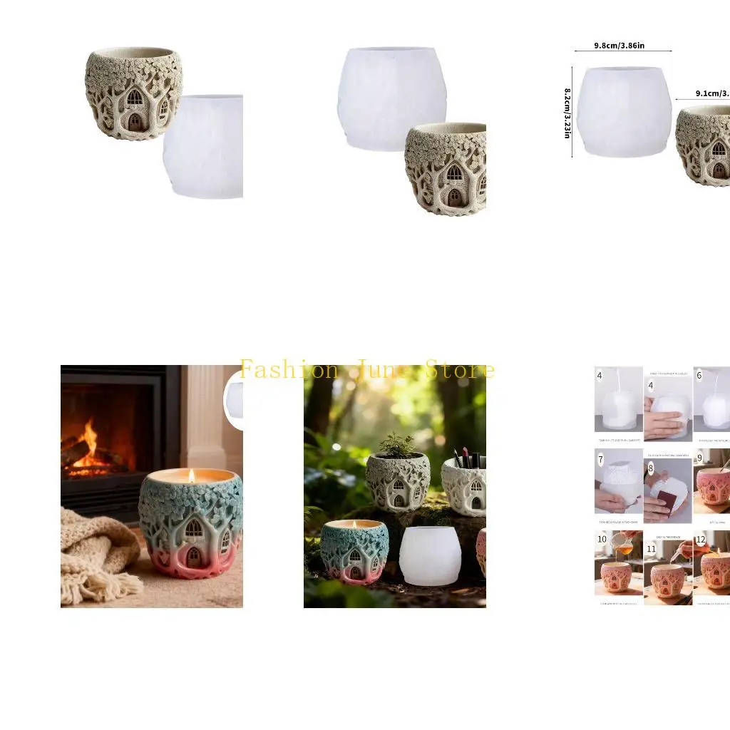 

N5KA Очаровательная силиконовая форма для дома для литья из смолы и креативных подарков ручной работы