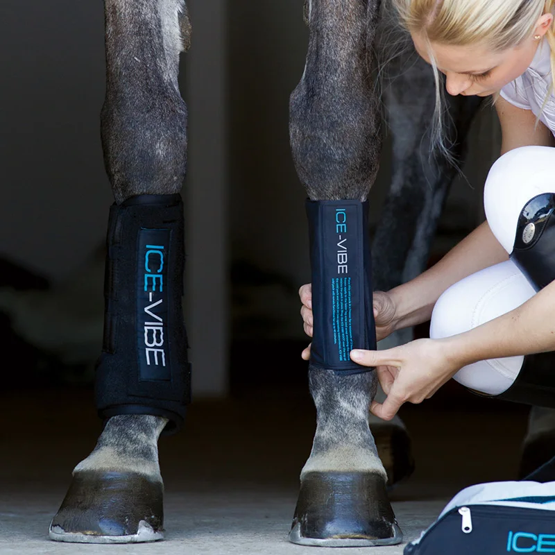 Cavpassion-Botas de caballo IceVibe, compresa de hielo, Vibe, Vibe, masaje, pierna de caballo, equipo ecuestre, 8216018