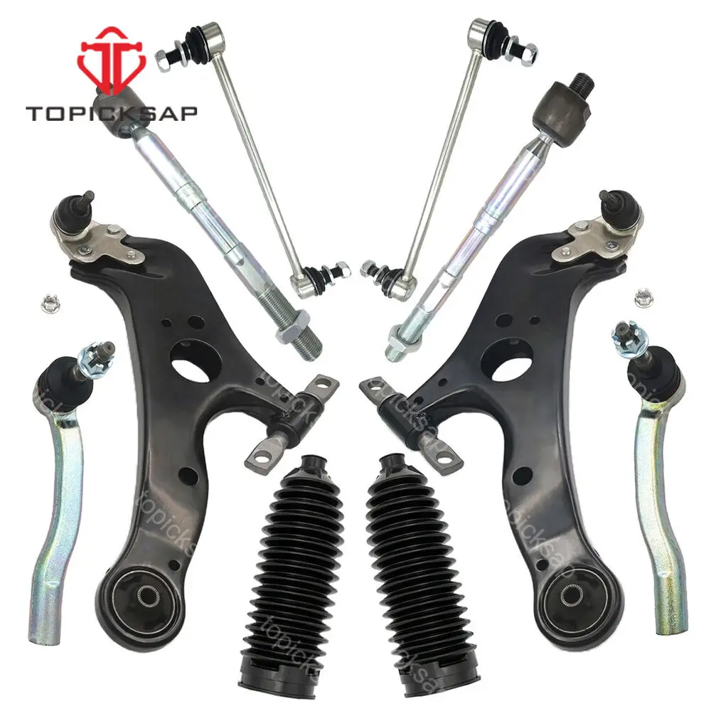 TOPICKSAP Front Suspension Lower Control Arm Ball Joint 12pcs Kit Set for Toyota Sienna 2011 2012 2013 2014 2015 2016 2017 2018