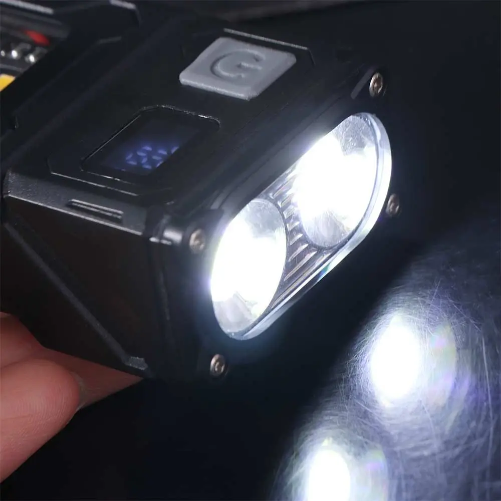 

Super Bright Keychain Flashlight USB Rechargeable LED Portable Work Light Waterproof Tail MagnetTorch Hat Clip Light
