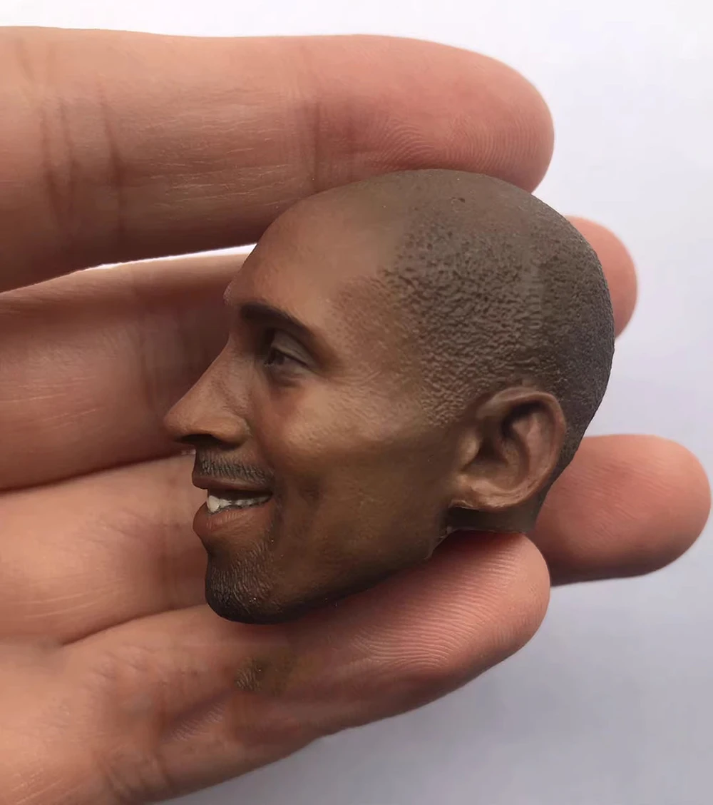 1/6 Toys Model Basketball Player Bryant Male Head Sculpt Carving Shooting Guard Smile Version For 12