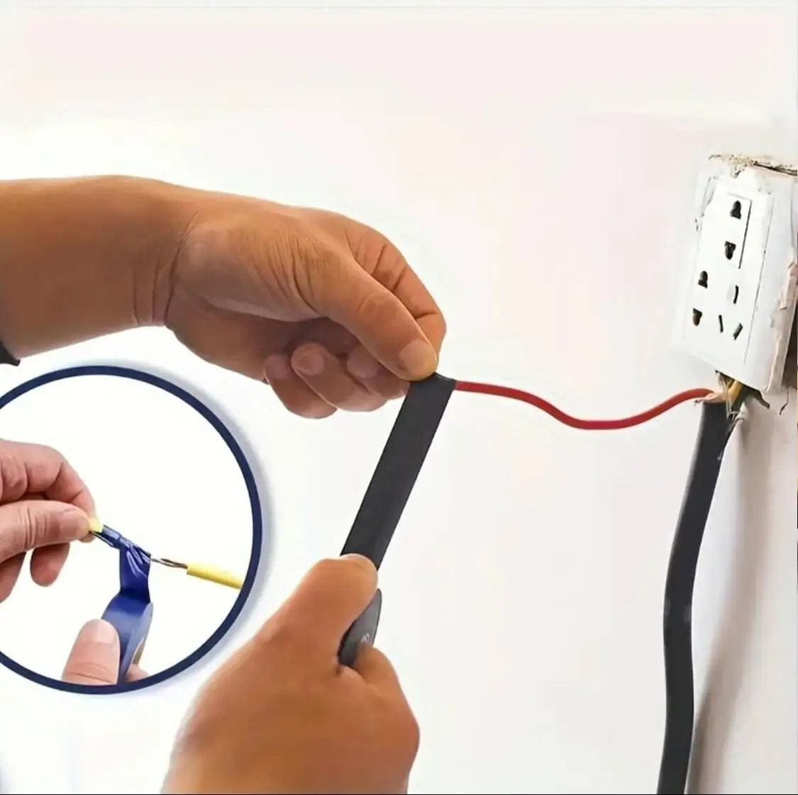 เทปพรีเมี่ยมไฟฟ้า เทปฉนวนสีดํา กันน้ํา สารหน่วงไฟ ทนอุณหภูมิสูง สําหรับใช้ในร่ม/กลางแจ้ง