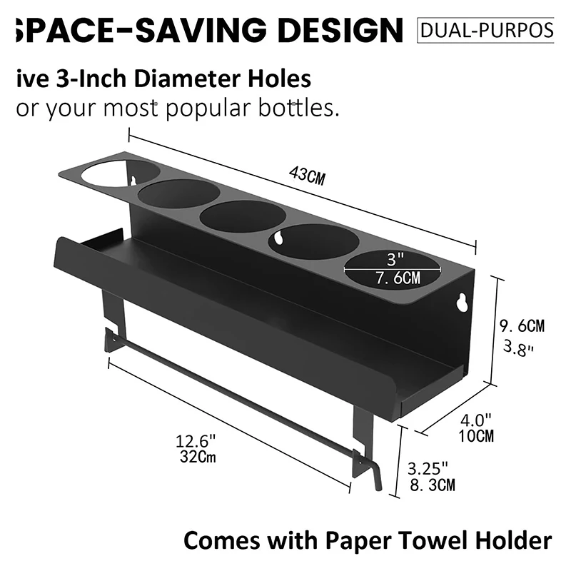 

Wall Hanging Storage Rack Storage Rack Wall Hanging Bottle Storage Racks Storage Rack Garage Shelves Maintenance Spray Bottle