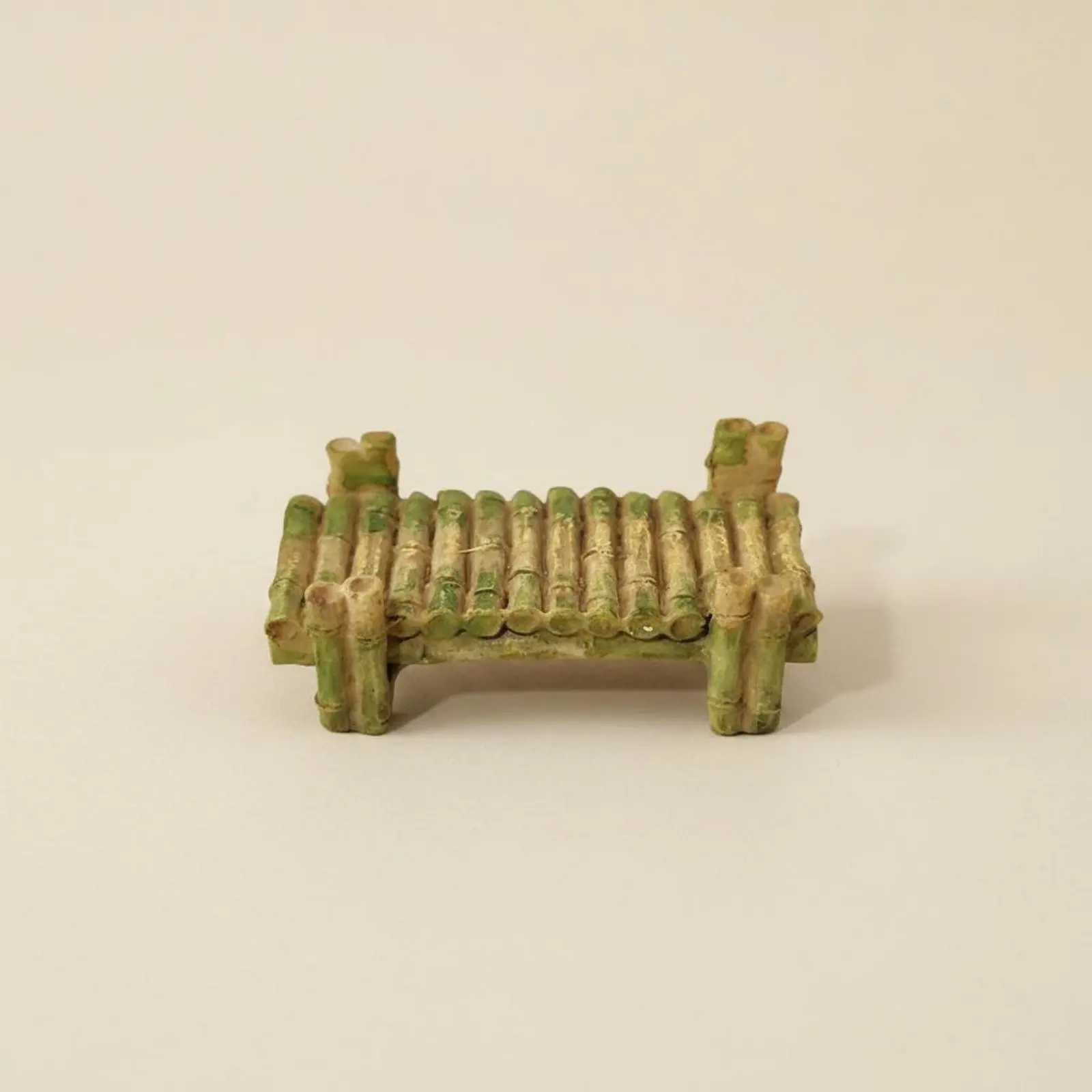 Resin Bamboo Bridge DIY Landscaping Tiny Landscape Bridge Home Decoration Great Gift for Children