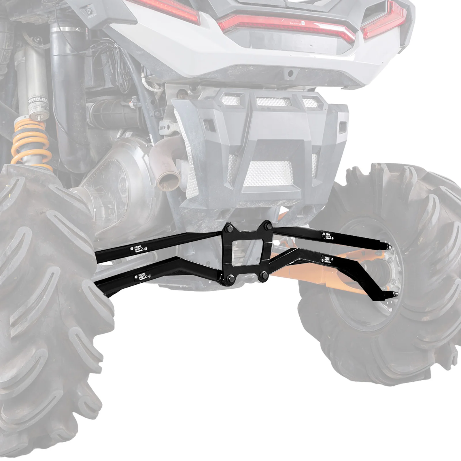 

KEMIMOTO UTV Rear Adjustable Radius Arms Rods with Reinforcement Rib Compatible with Polaris RZR XP 1000/RZR XP 4 1000 2014-2023