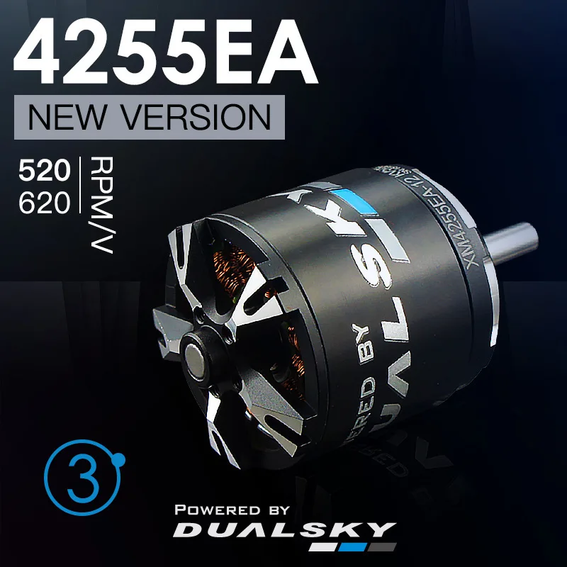 Dualsky-モデル飛行機ブラシレスモーター、第3世代、固定翼アクセサリーに適しています、新製品、xm4255ea