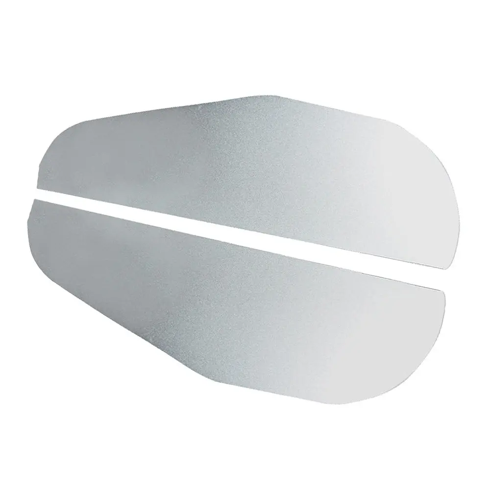2Pcs Rear Mirror Rain Visor Side Mirror Rain Shield Aluminium Alloy Silver Prevent Raindrops Snow Scratch Protection for Car Suv