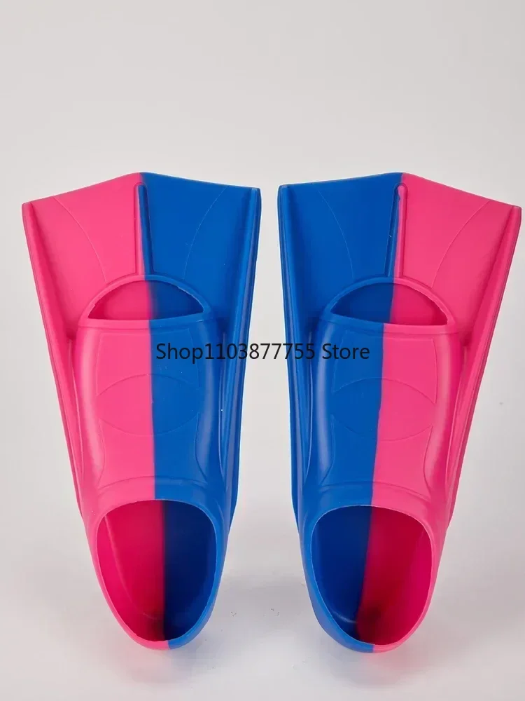 

Children's Professional Training Flippers Silicone Adult Short Flippers Diving