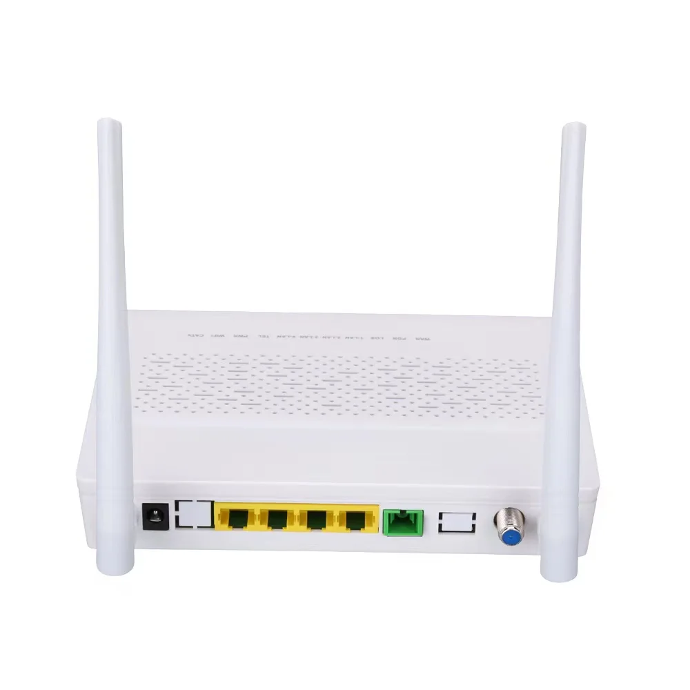 Fiber Optic Equipment Xpon GPON EPON ONU Router FTTH Giga Dual Band 2.4g 5g WIFI +CATV