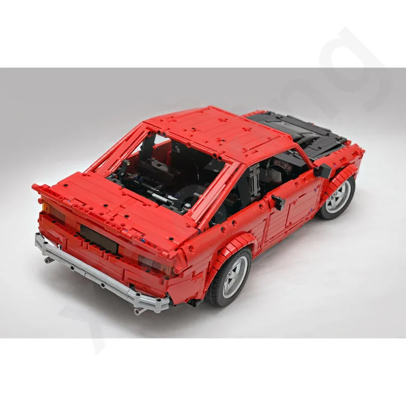 42143 Compatible MOC-52957 Red Supercar Kit Scale 1:8 Electric RC Car Building Block Model Toy Adult Kids Birthday Gift