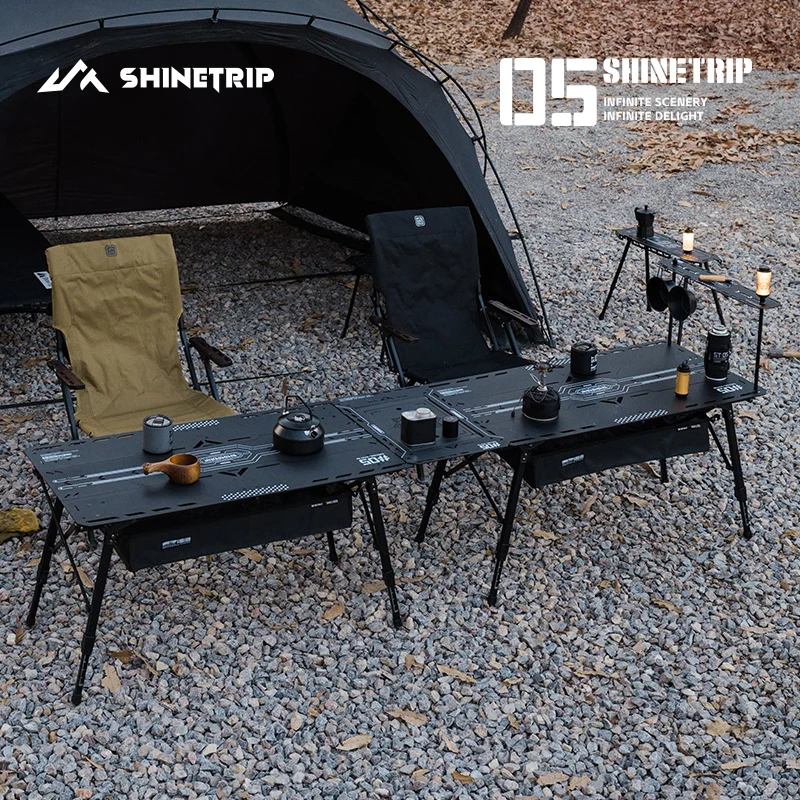 ShineTrip new 05 Series Starship terrain Folding Table 55CM aluminum Extra Wide Desktop Freedom Expansion IGT Framework