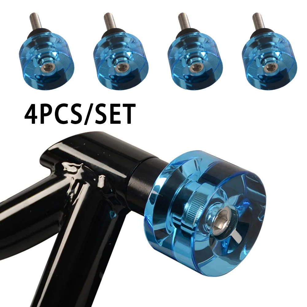 

2 Pairs Colors 58mm Performance Guard Wheelie Wheels Crash Bar End Cap For Crash Bar Guard Engine Protect Bars