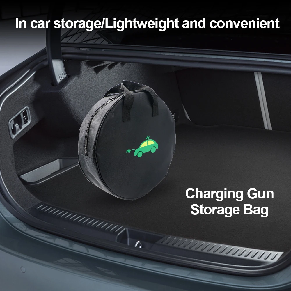 Electric Car Charger Plugs Storage Carry Bag EV Car Charging Cable Sockets Waterproof Type2 Charging Cable J1772 Storage Bag