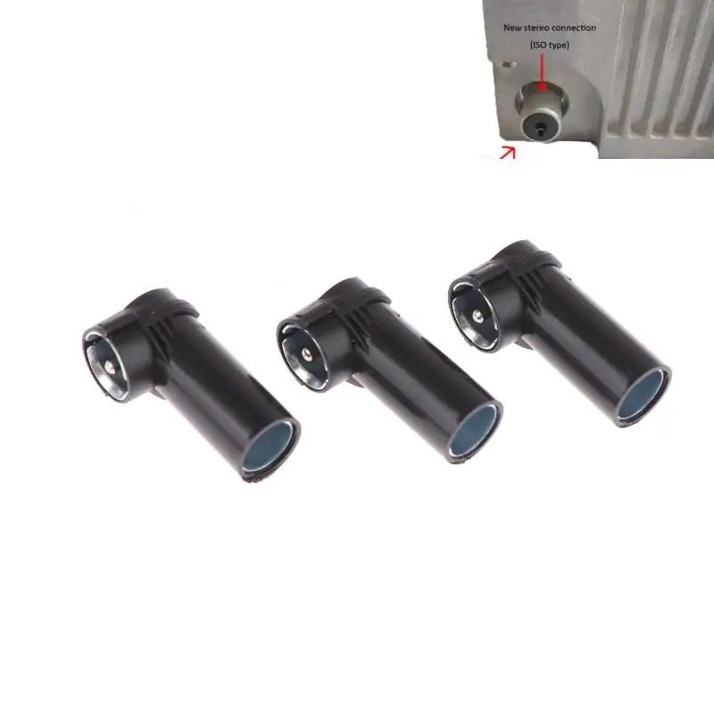 

1/3Pcs Car Radio Stereo Antenna Adapter Aerial Connector DIN To ISO Plastic Shell Converts DIN To ISO F19A