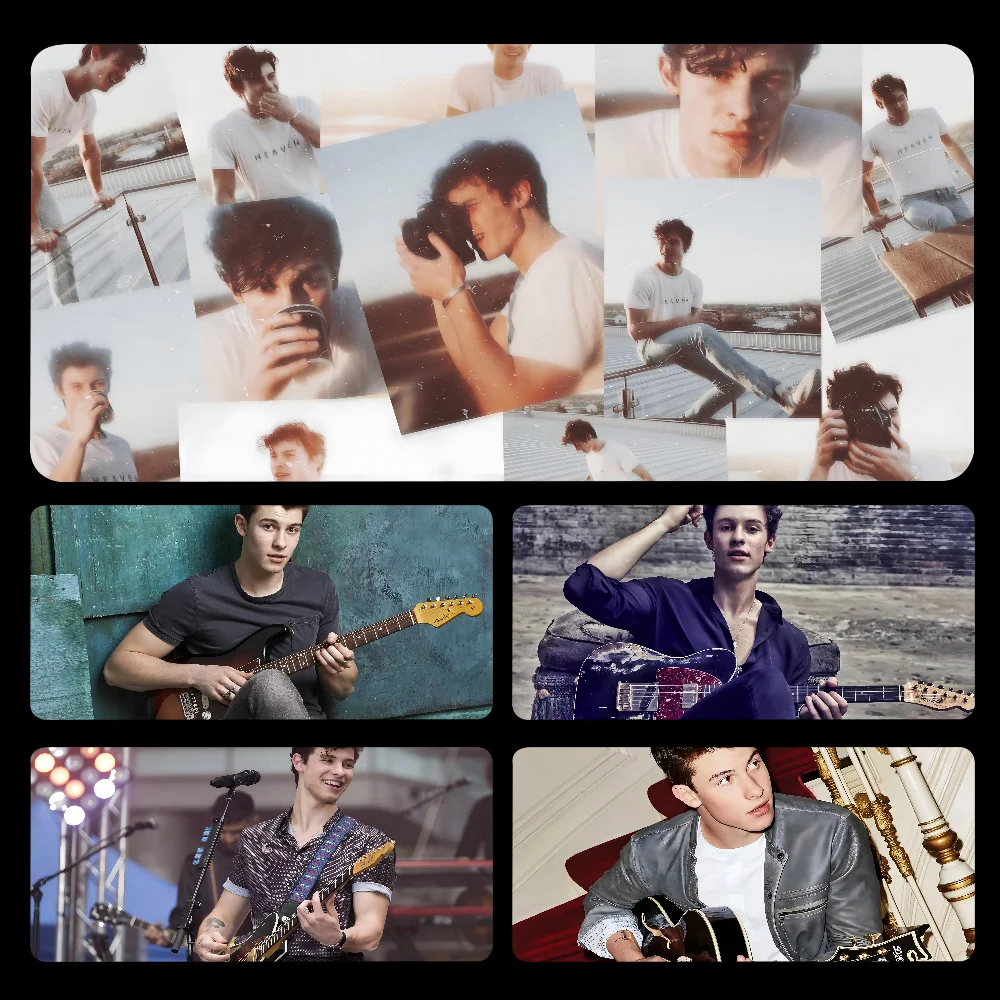 Singer S -Shawn Mendes Mousepad Large Gaming Mouse Pad LockEdge Thickened Computer Keyboard Table Desk Mat