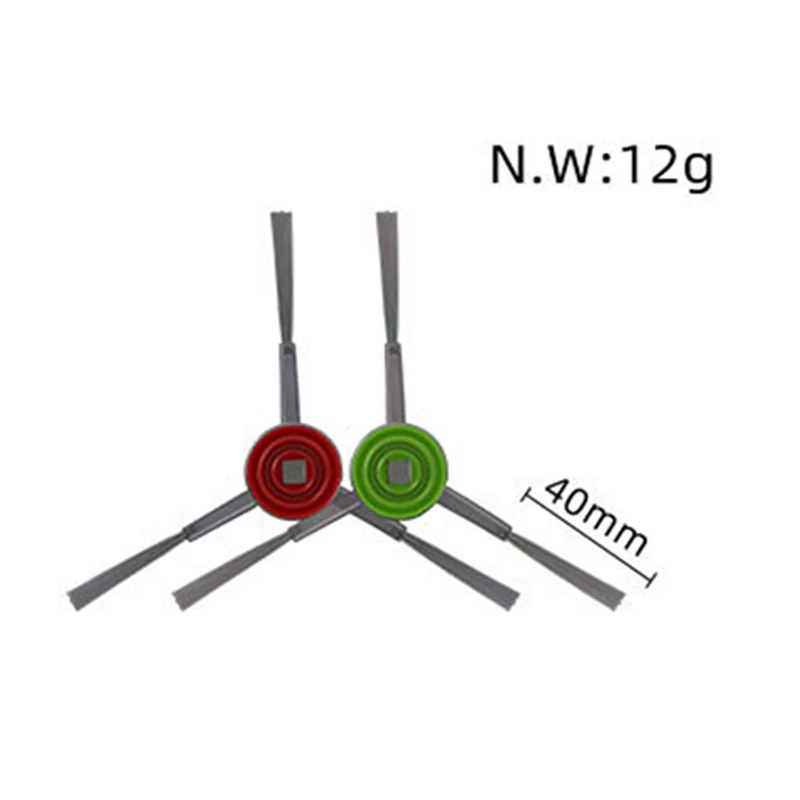 6Pack wymienna szczotka boczna części zamienne do Ecovacs DN55 DN520 DN33 DN36 odkurzacz Robot