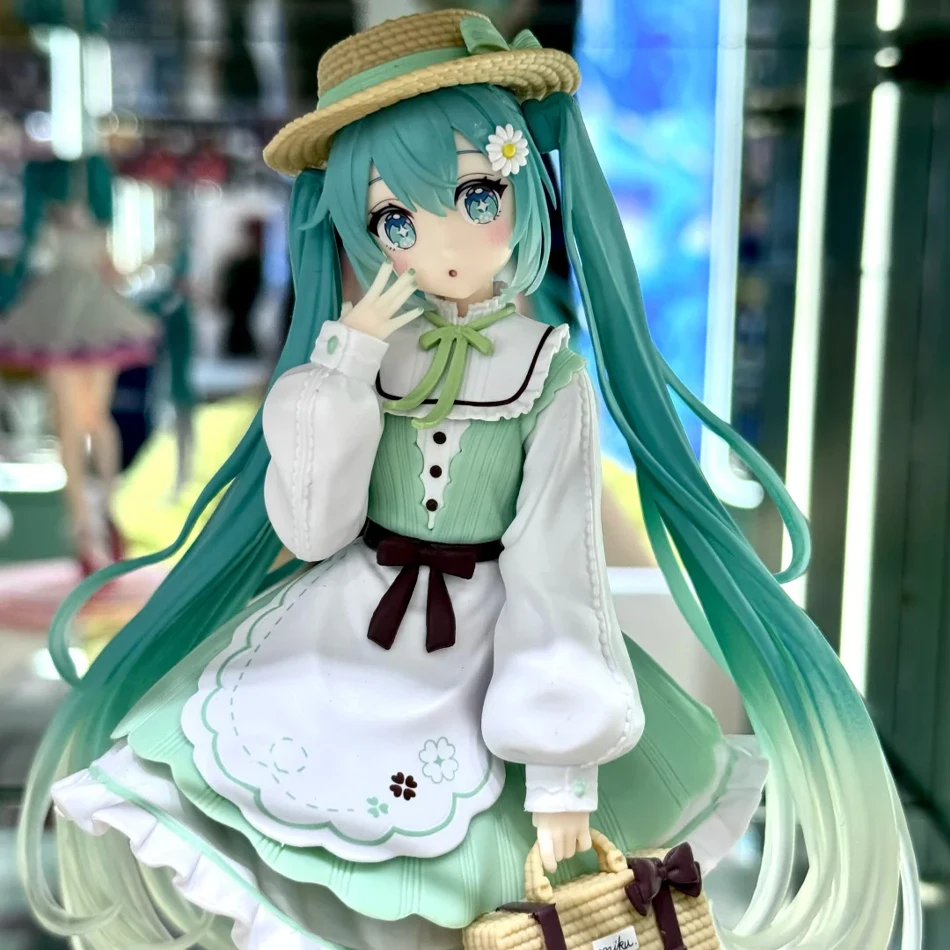 Hatsune Miku Figurine d'action mignonne de bureau 20 cm Fashion Country Ver. Figurine d'anime, modèle de fille Kawaii, jouet, décor Adorable