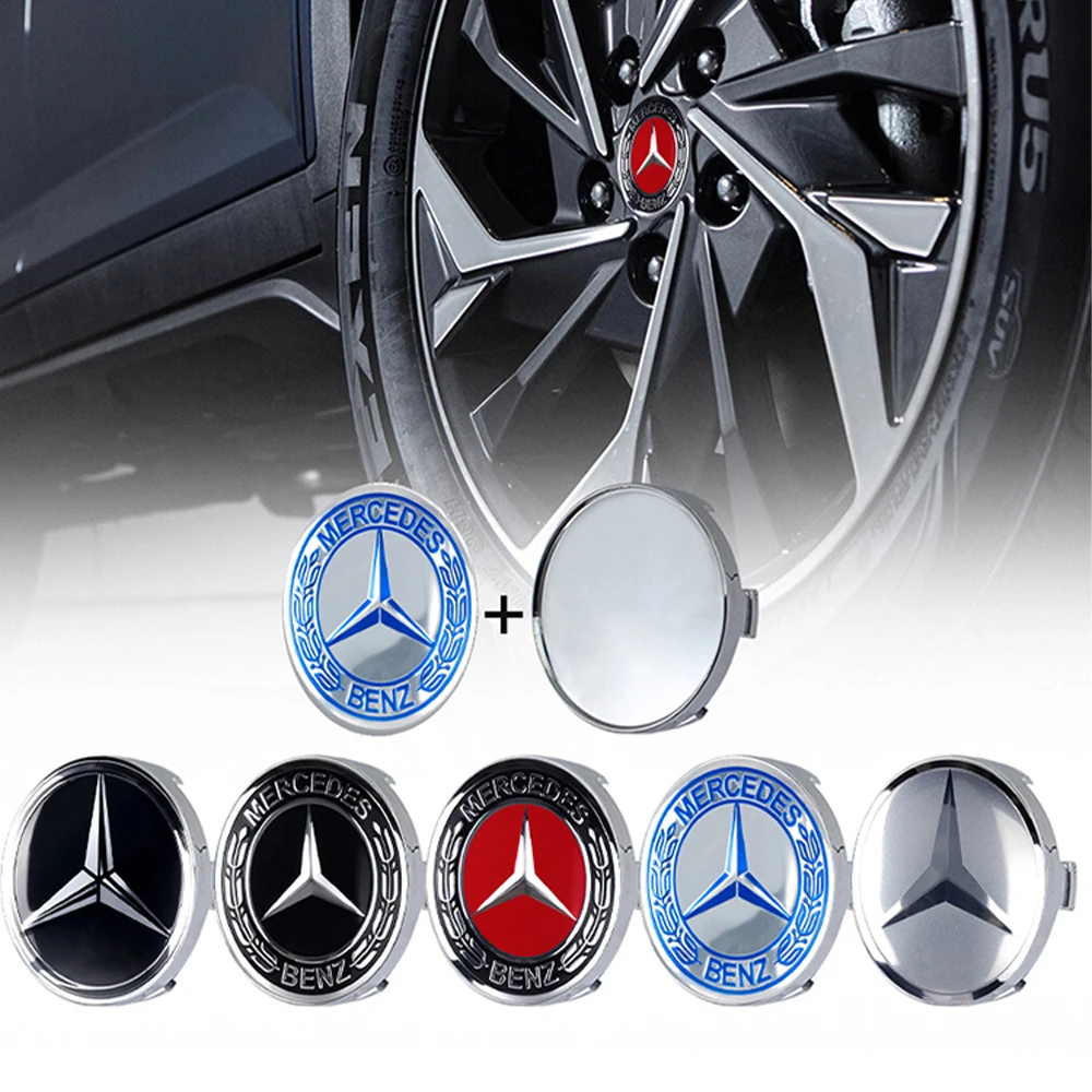 4 шт. 60/63/68 мм Центральная крышка автомобильного колеса, аксессуары для Mercedes Benz AMG W203 W206 W220 W205 W211 W212 W201 W210 W108
