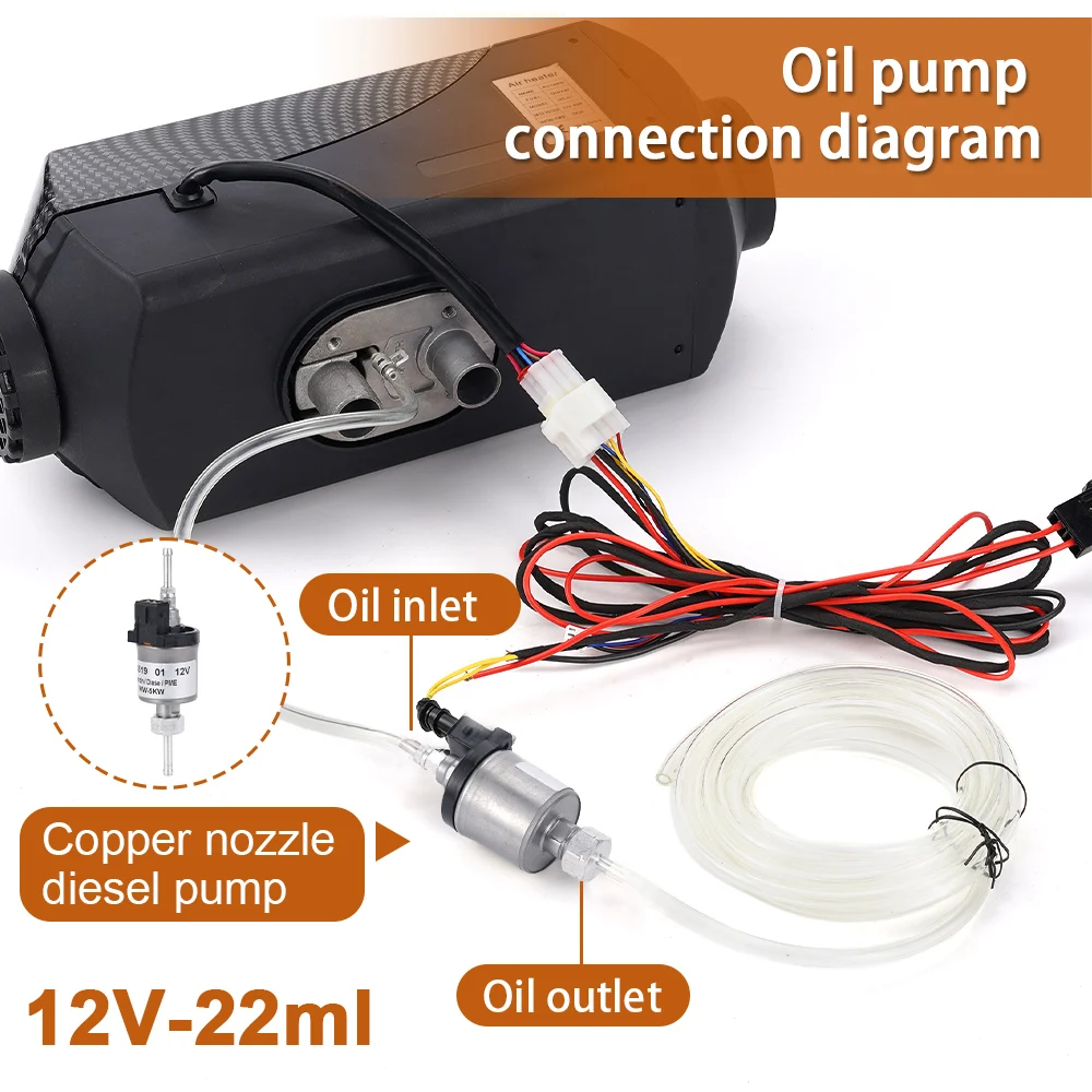 

12V/24V 1KW-5KW Car Upgrade Ultra-low Noise Heater Fuel Pump For Eberspacher Universal Car Air Diesel Parking Oil Pump For Truck