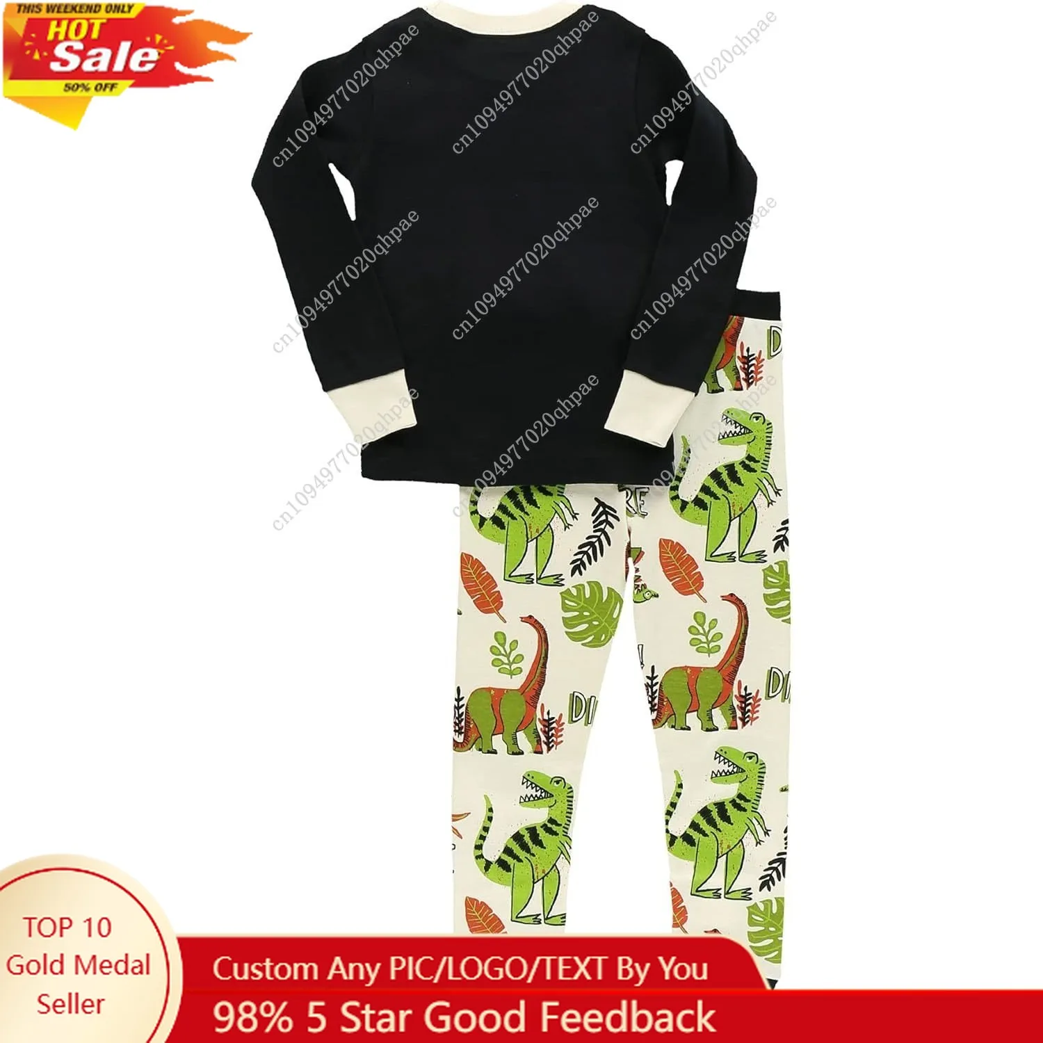 

Lazy One Warm Long-Sleeve PJ Sets for Girls and Boys, Funny Kids' Pajama Sets, Cozy, Comfy