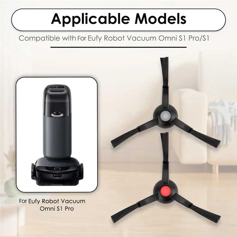 M17K-Replacement Side Brush For Eufy Omni S1 Pro/E28/E35/E25 Robot Vacuums- Corner Brush Accessories Kit