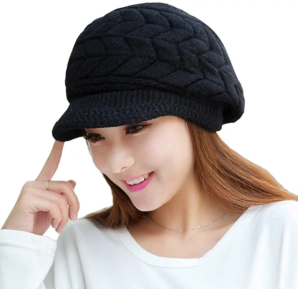 Beanie Knit Hats Fashion Men Boy Skullcap Sailor Caps Cuffs Retro Navy Short Hat Solid Color Unisex Winter Warm Cap Roll-up Edge