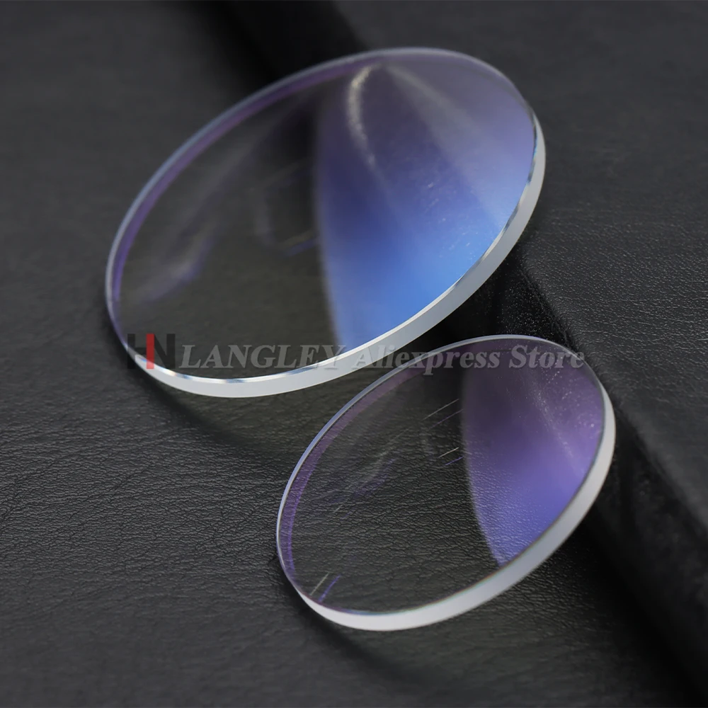 2.0mm Thick Mineral Watch Glass Double Dome Diameter 28mm to 38.5mm Blue Clear Coating Glass Mirror Crystal Replacement Parts