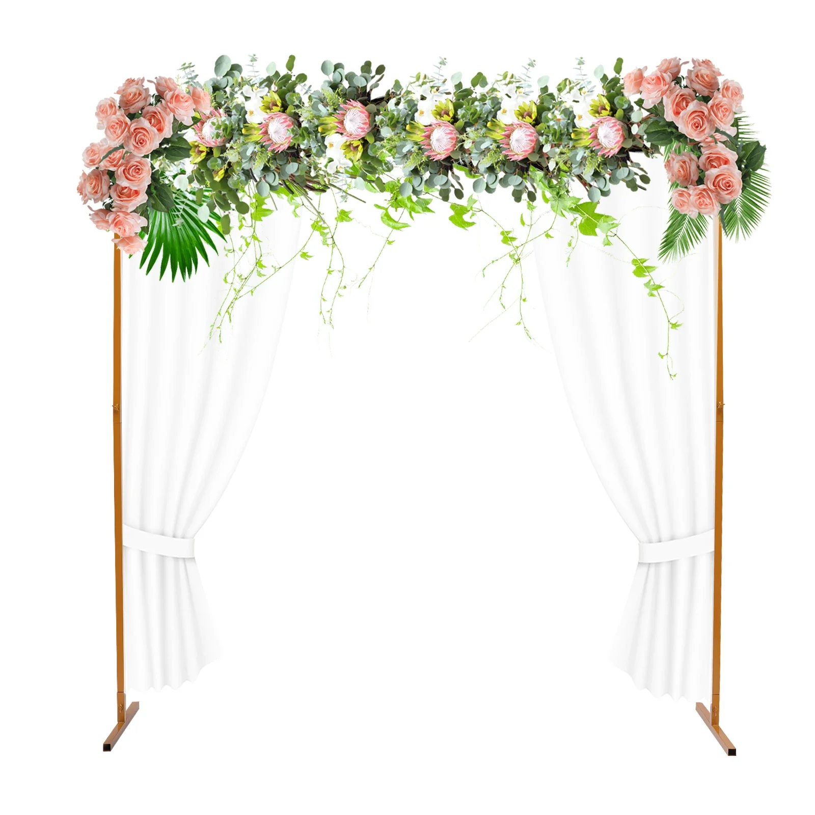 

Hot Sale Wedding Arch Square Iron Balloon Frame Metal Wrought Flower Stand Rack Birthday Party Decoration Supplies