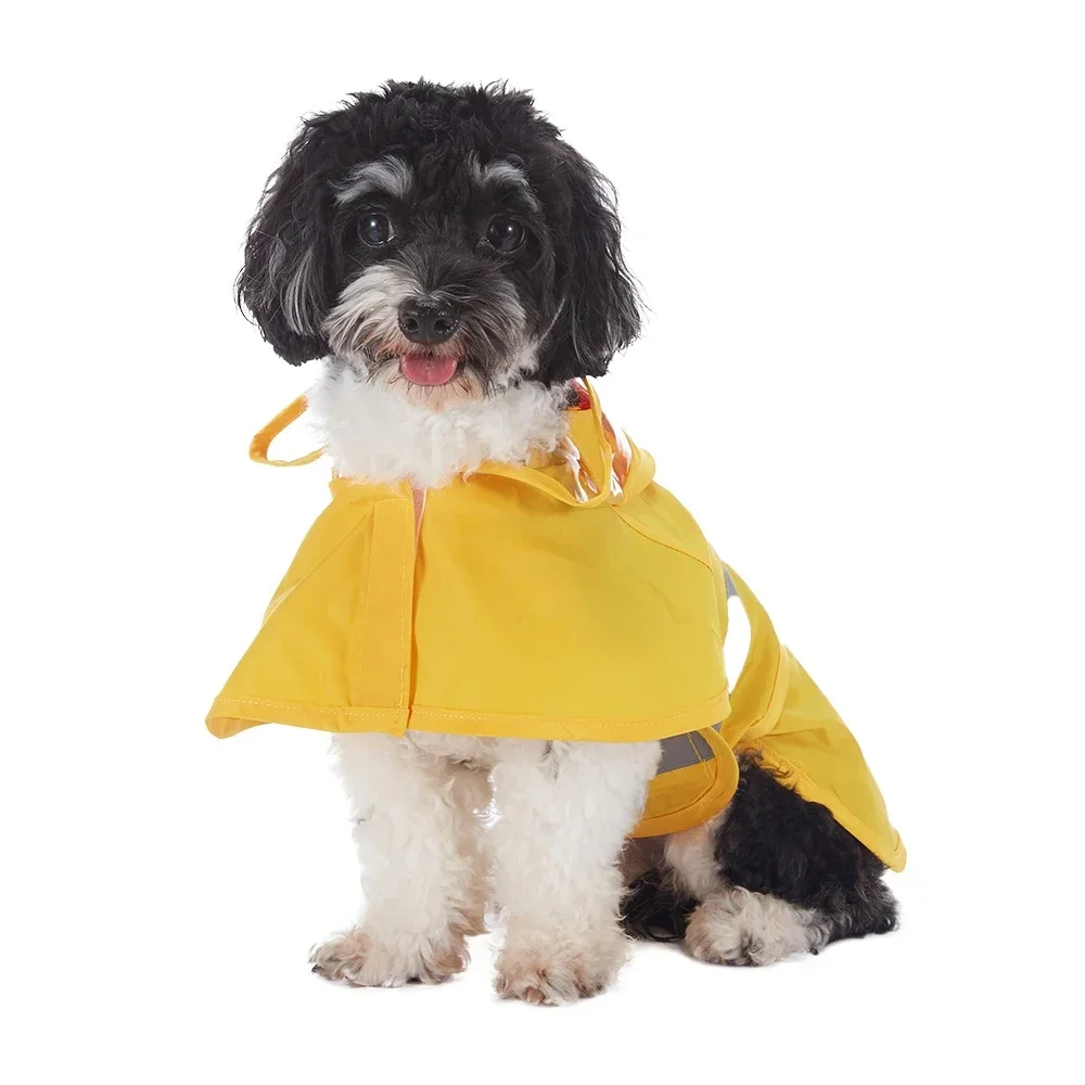 Pet Dog Duck Shark Frogs Shape Reflective Pet Raincoat for Dogs Hoodie Rain Poncho Outdoor Pet Rainwear Bulldog Rain Coat