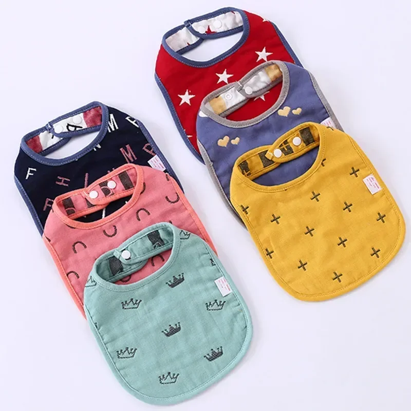 Baby Bibs Girl Boy Feeding Apron Cartoon Saliva Towel Toddler Infant Dinner Slabbetjes Burp Cloths Newborn Accessorries Bandanas