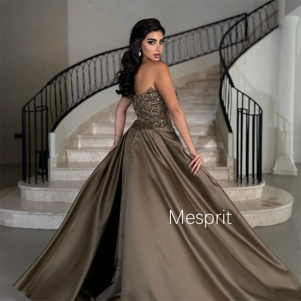 Abiti lunghi monospalla con paillettes a pieghe Charmeuse alla moda personalizzati Abiti per occasioni su misura Taglie disponibili