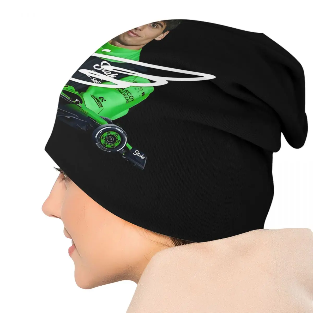 Streetwear Winter Warm Knit Hats Unisex Adult F1 Gabriel Bortoleto Brazilian Racing Driver Skullies Beanies Caps Bonnet Hats view 5