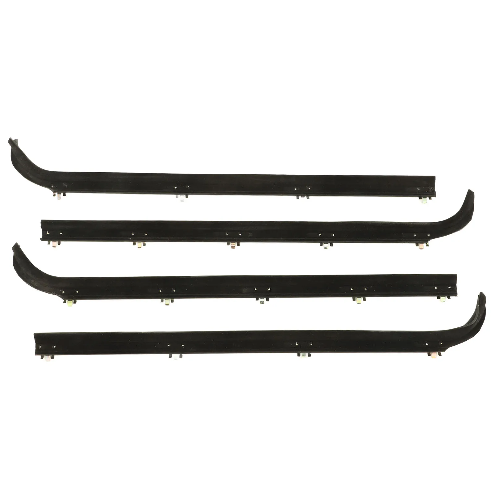 Front Window Weather Strip Black F2TZ1521456A Waterproof Low Noise Replacement For  Bronco 1987‑1996 E7TZ1521452A