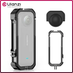 Ulanzi Insta360 X4 Camera Cage Metal Protective Action Camera Rig z 1/4'' Cold Shoe Mount dla insta360 X4 Extend Mic Video Light