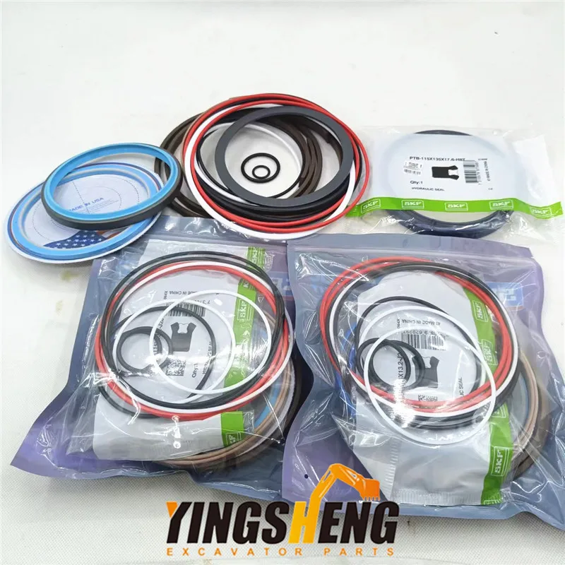 حفارة XCMG XG 55 60 75 80 135 150 ذراع كبير، شريط دلو للذراع الأوسط، دلو ذراع صغير، أسطوانة زيت، حزمة إصلاح ختم الزيت