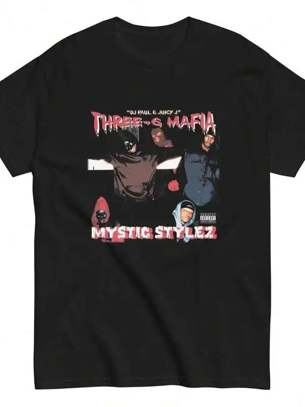 Comfort Soft T Shirt-New Three Six Mafia T-Shirt Hip Hop Rap Music Streetwear Tee,Summer Clothes,Graphic Tee,Summer Tops