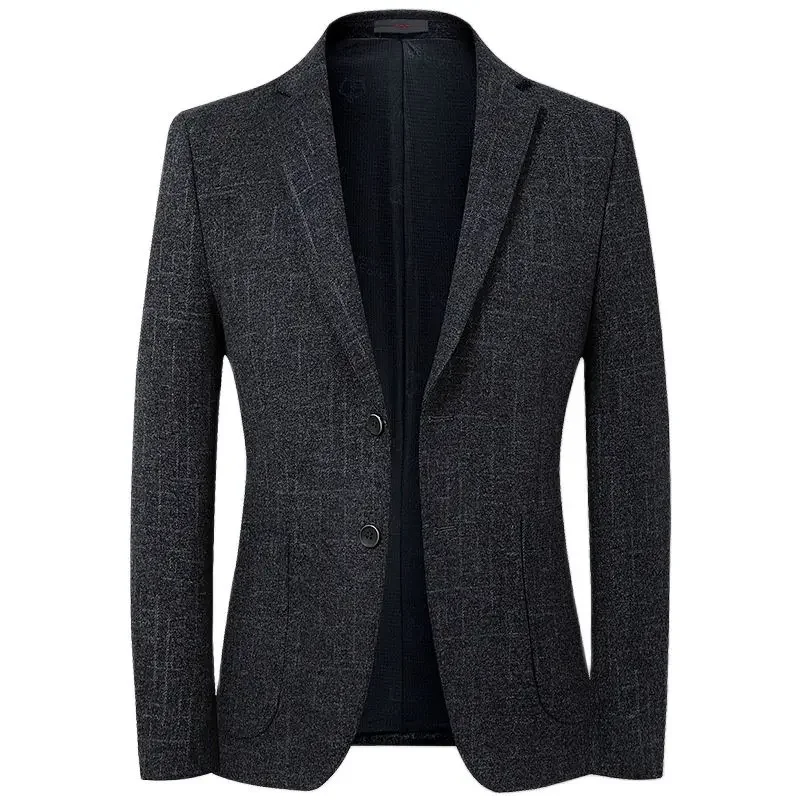 

Icool Handsome Men's Wool Business Formal Casual Suit Coat Slim Jacket