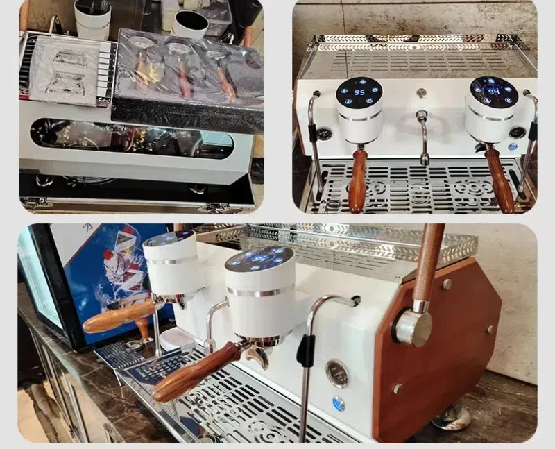 12L triple boiler coffee machine, double set espresso maker view 5