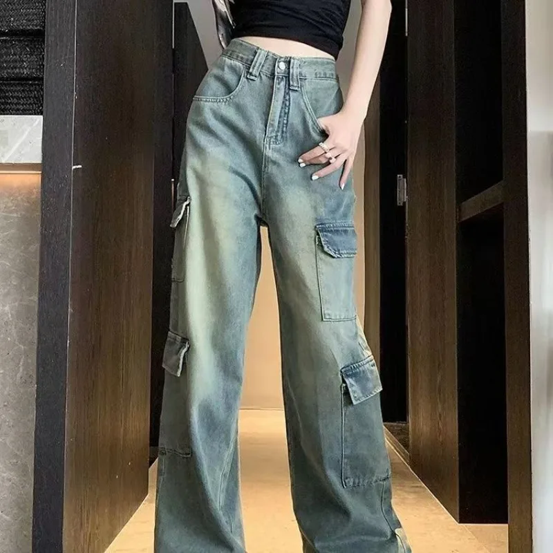 

Рабочее оборудование, оригинальные женские колумбийские джинсы большого размера с высокой талией, классические брюки, женская одежда, свободные мешковатые джинсы, джинсы Femmes
