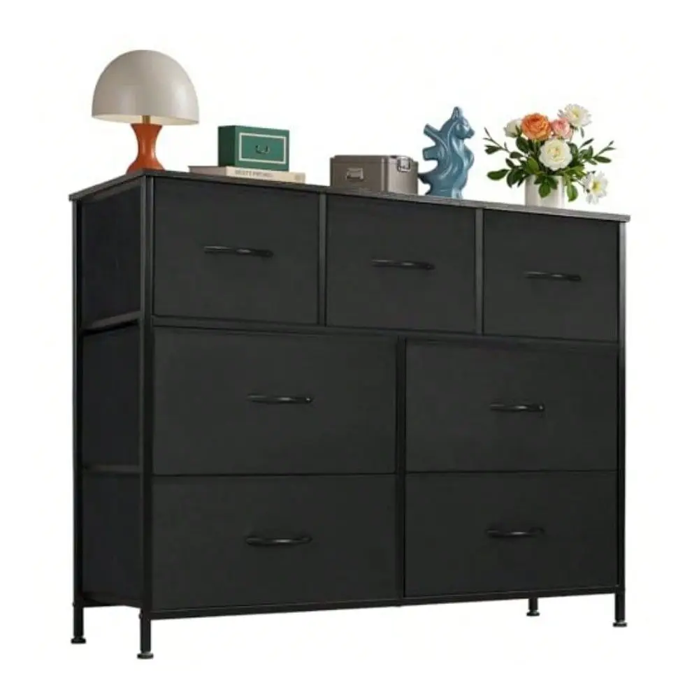

Drawers Drsesser For Bedfroom Fabric Stohrages Towfer For Living Rfom Entrywfay Stgufrdy Stheel Frame Wooden Top And Easy Pull